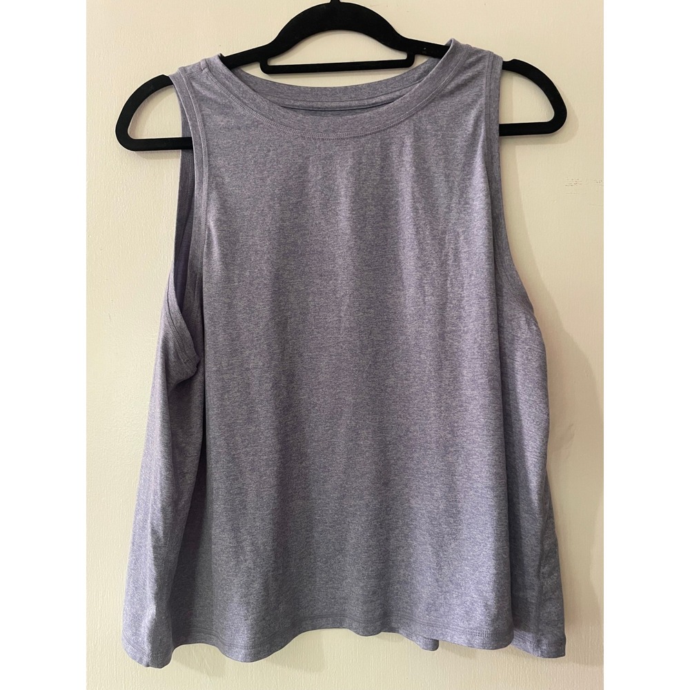 Athleta Uptempo Tank Top Heathered Purple Gray Stretch Size 1X S/511863-20